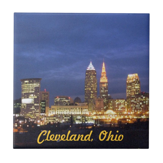 Cleveland Night Ljus Tile Kakelplatta (Framsidan)