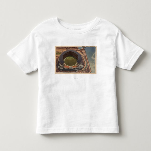 Cleveland OH - antenn av kommunal baseball Tee Shirt (Framsida)