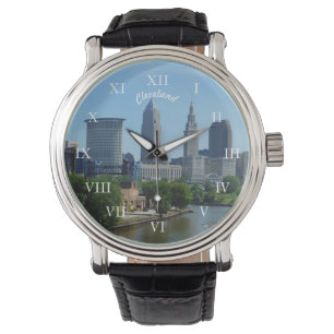 Cleveland, OH Classic River Skyline Watch Armbandsur