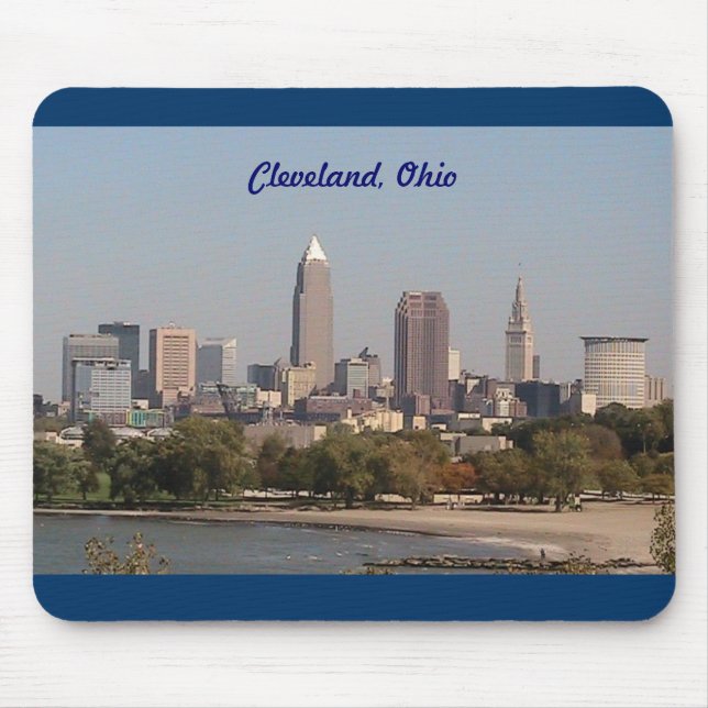 Cleveland OH Lakefront Mousepad Musmatta (Framsidan)