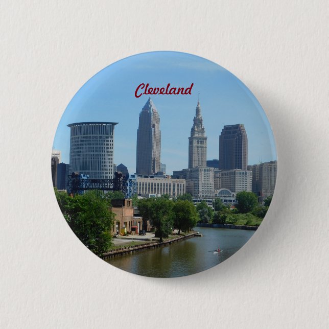 Cleveland OH Riverside Button Knapp (Framsida)