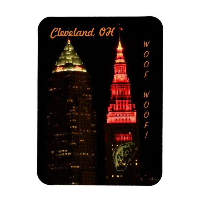 Cleveland OH Sportfantast Fridge Magnet (Vertikal)