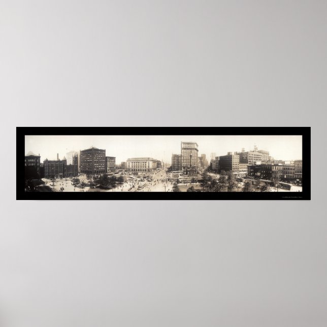 Cleveland, OH Square Photo 1912 Poster (Framsidan)