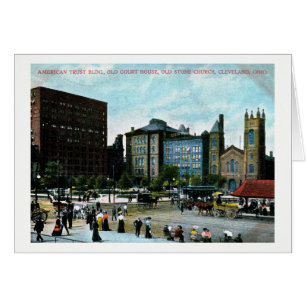 Cleveland Ohio, 1907 beskådar, vintage Hälsningskort