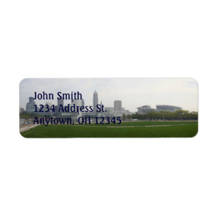 Cleveland Ohio anpassningsbarreturetiketter Returadress Etikett
