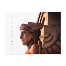 Cleveland Ohio Art Deco (Lodrät) vykort