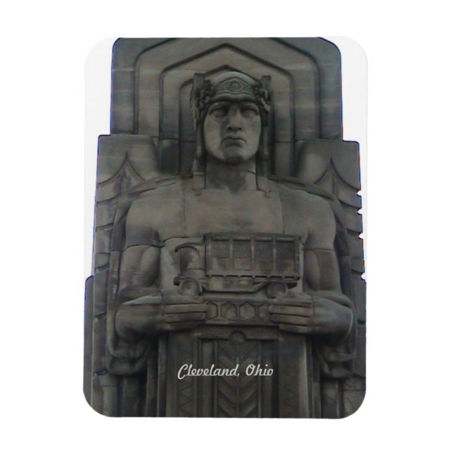Cleveland Ohio Bridge Guardian Magnet (Vertikal)
