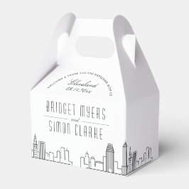 Cleveland, Ohio | Citine Wedor Favor Box Presentaskar