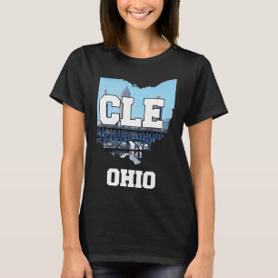 Cleveland Ohio City Skyline T Shirt