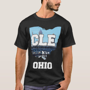 Cleveland Ohio City Skyline T Shirt