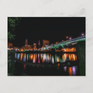 Cleveland, Ohio cityscape, ej märkt Vykort