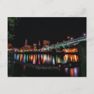 Cleveland Ohio cityscape Vykort