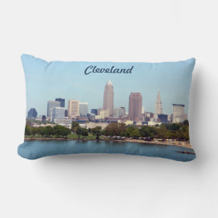 Cleveland Ohio Classic Sjö Skyline Pillow Lumbarkudde