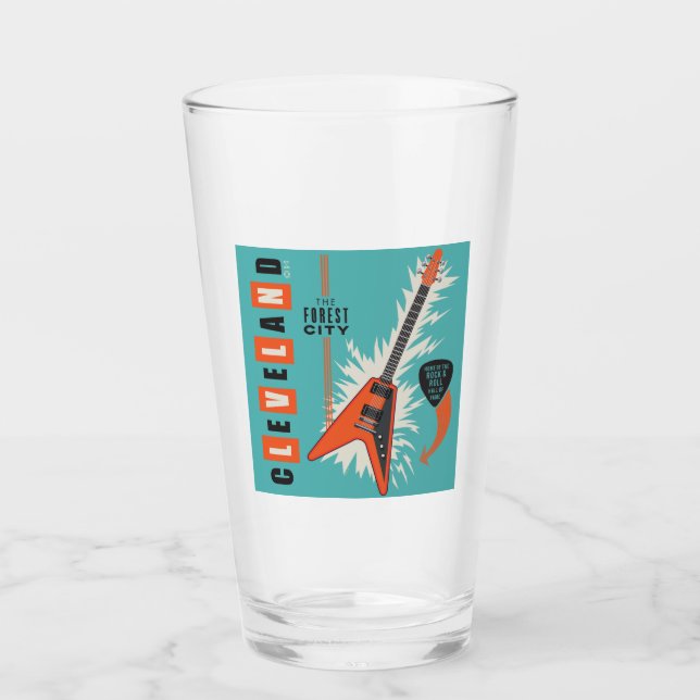 Cleveland Ohio | Elektriskt gitarr Glaskopp (Framsida)