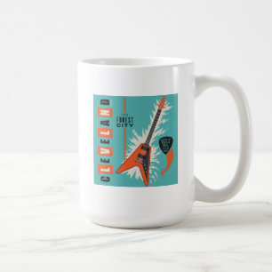 Cleveland Ohio Elektriskt gitarr Kaffemugg