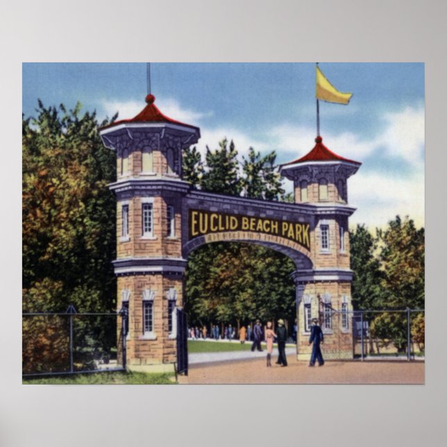 Cleveland Ohio Euclid Beach Park Poster (Framsidan)