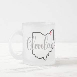 Cleveland Ohio Frostad Glasmugg