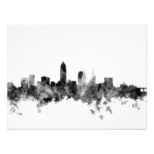 Cleveland Ohio horisont Fototryck