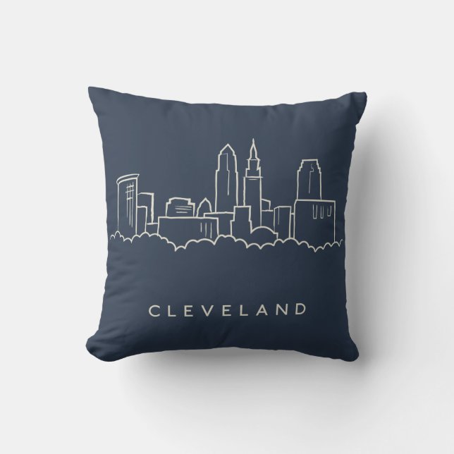 Cleveland Ohio horisont Kudde (Framsida)