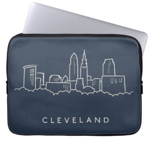 Cleveland Ohio horisont Laptop Fodral
