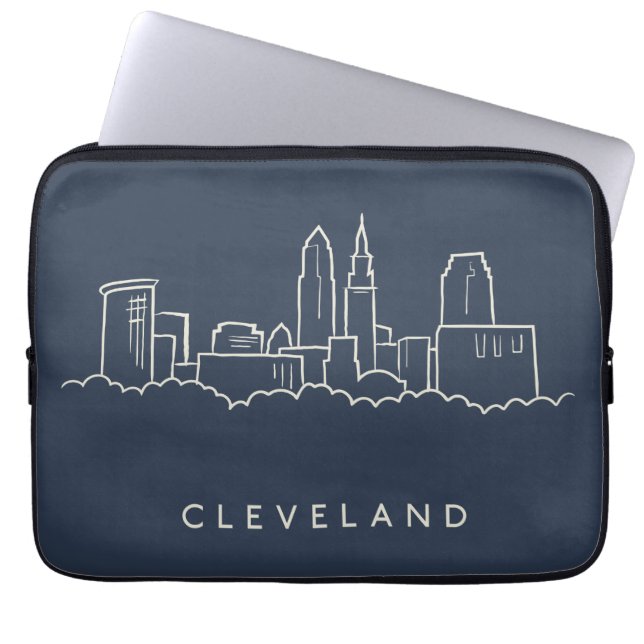 Cleveland Ohio horisont Laptop Fodral (Framsidan)