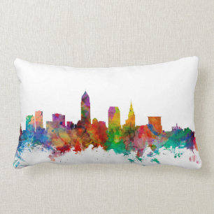 Cleveland Ohio horisont Lumbarkudde