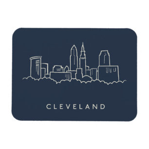 Cleveland Ohio horisont Magnet
