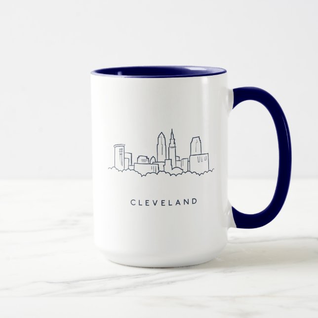 Cleveland Ohio horisont Mugg (Höger)