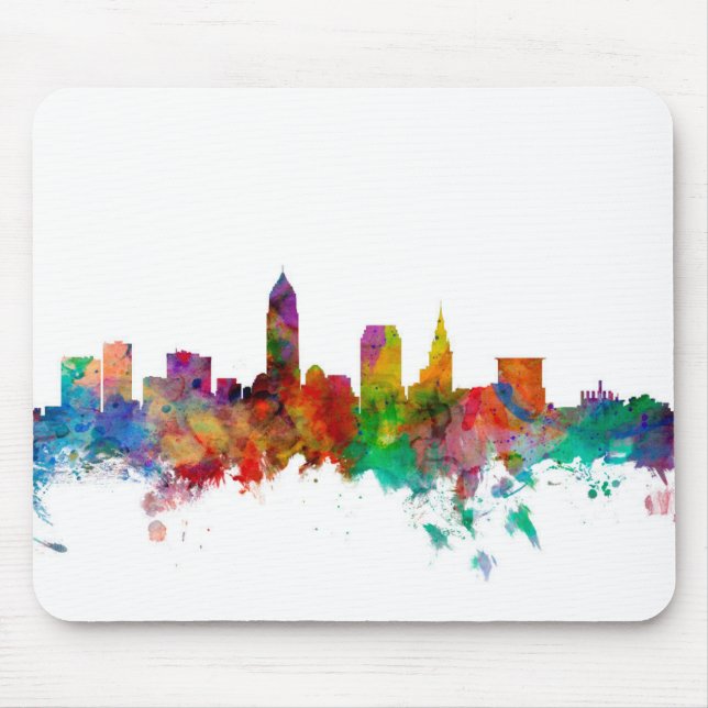 Cleveland Ohio horisont Musmatta (Framsidan)