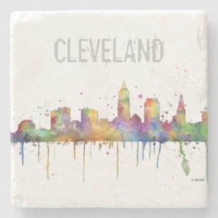 CLEVELAND OHIO HORISONT UNDERLÄGG STEN