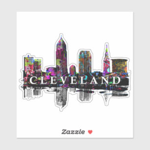 Cleveland, Ohio i graffiti Klistermärken