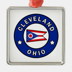 Cleveland Ohio Julgransprydnad Metall