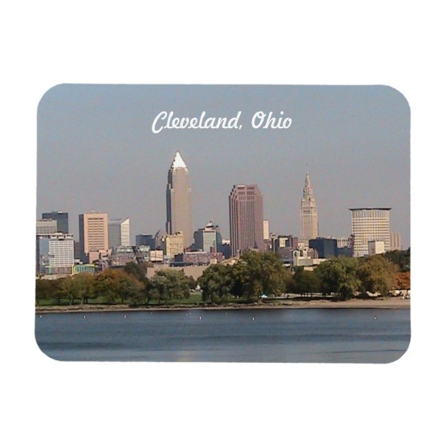Cleveland Ohio Lakefront Premium Flexi Magnet (Horisontell)