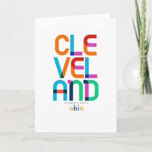 Cleveland Ohio Mid Century, Pop Art. Kort