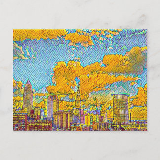 Cleveland Ohio Mosaic-vykort Vykort