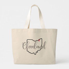 Cleveland Ohio Mugg Jumbo Tygkasse