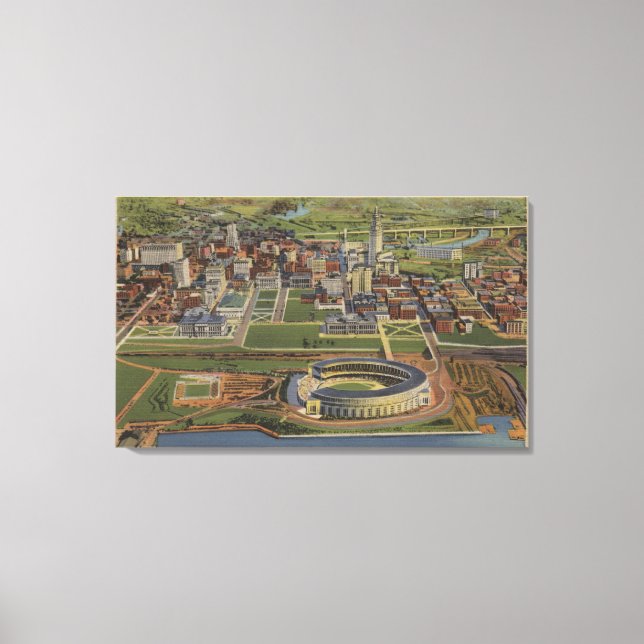 Cleveland, Ohio - Municipal Canvastryck (Framsida)