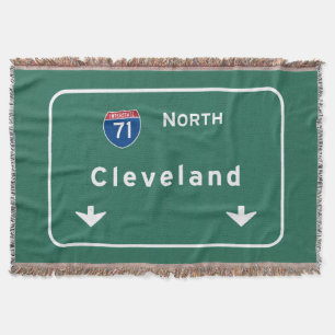 Cleveland Ohio oh Interstate huvudvägmotorväg: Filt