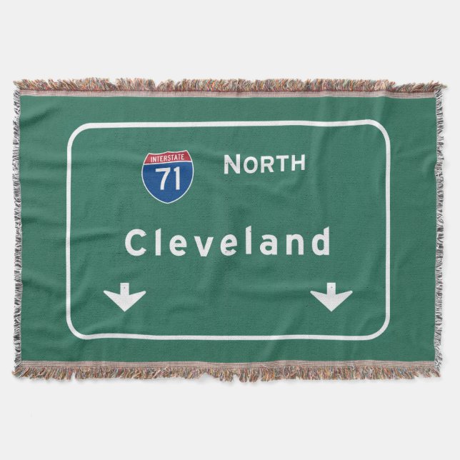 Cleveland Ohio oh Interstate huvudvägmotorväg: Filt (Framsidan)