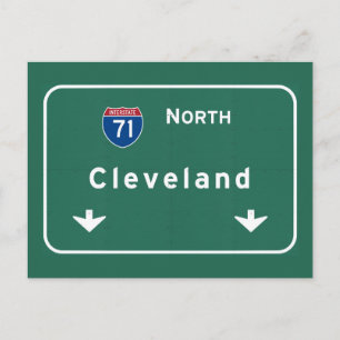 Cleveland Ohio oh Interstate huvudvägmotorväg: Vykort