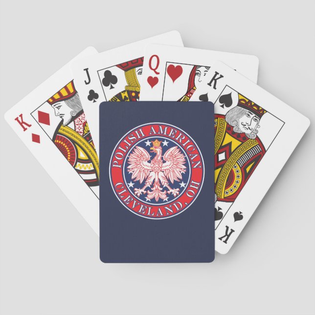 Cleveland Ohio polska Eagle Casinokort (Baksidan)