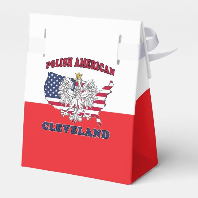 Cleveland Ohio polska Eagle Presentaskar (Baksidan Sidan)