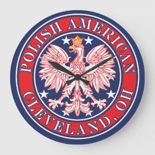 Cleveland Ohio polska Eagle Stor Klocka