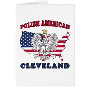 Cleveland Ohio polska Hälsningskort