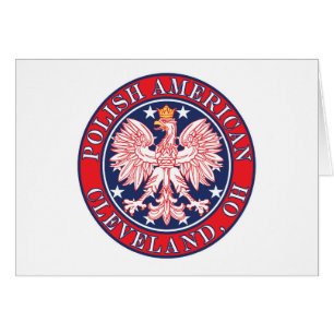 Cleveland Ohio polska Hälsningskort
