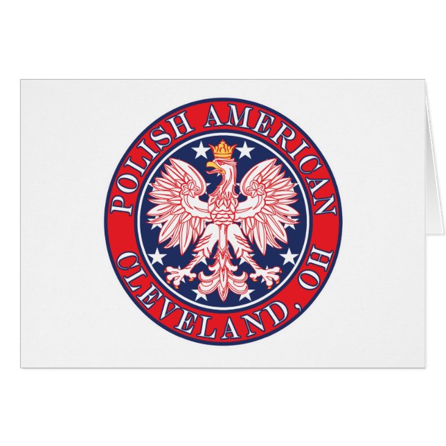 Cleveland Ohio polska Hälsningskort (Framsidan Horizontal)