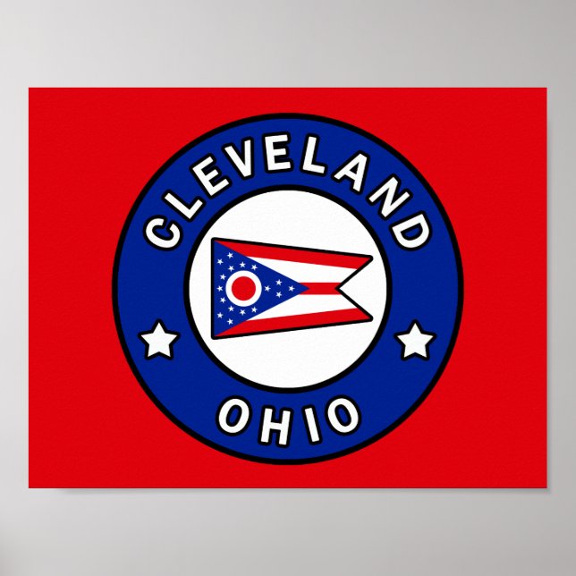 Cleveland Ohio Poster (Framsidan)