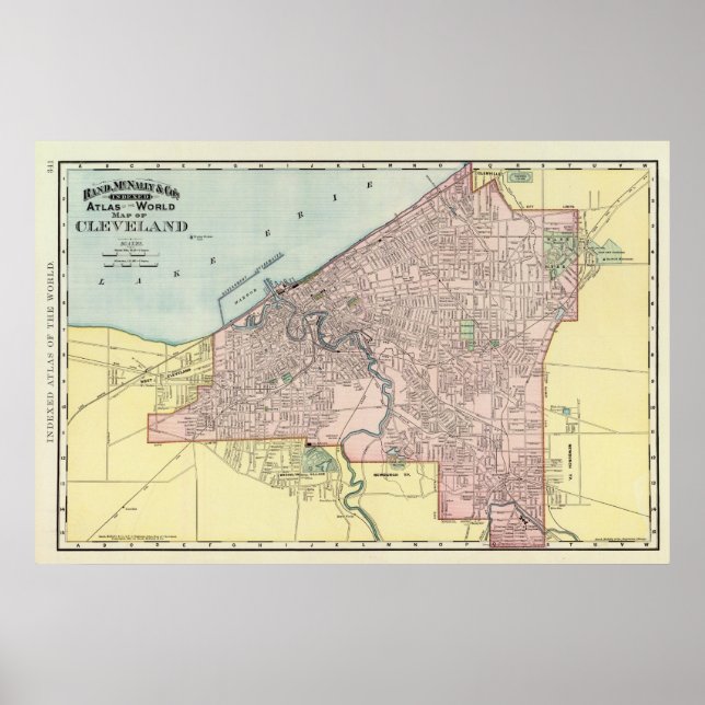 Cleveland, Ohio Poster (Framsidan)