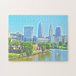 Cleveland Ohio River beskådar (måla verkställer), Pussel