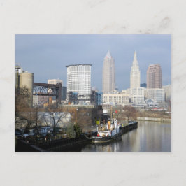 Cleveland,Ohio River View vykort